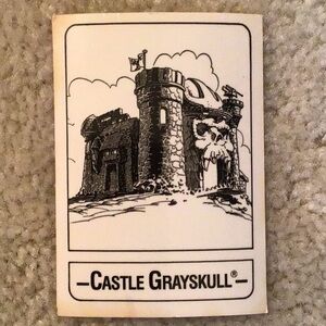 Vintage Castle Grayskull Trading Card, 1986